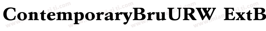 ContemporaryBruURW ExtBol字体转换